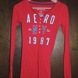 Aeropostale Long Sleeved Tee with Logo Applique